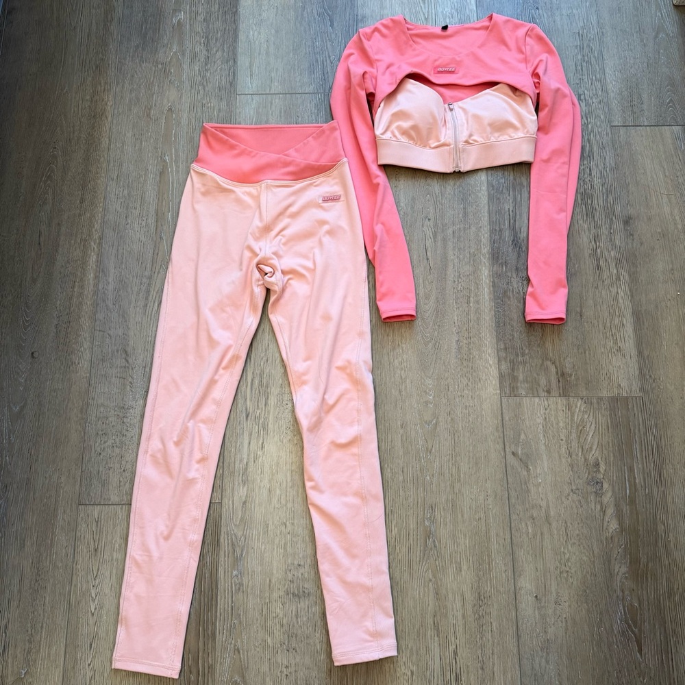 Oh Polly Bo + Tee Two Toned Workout Set